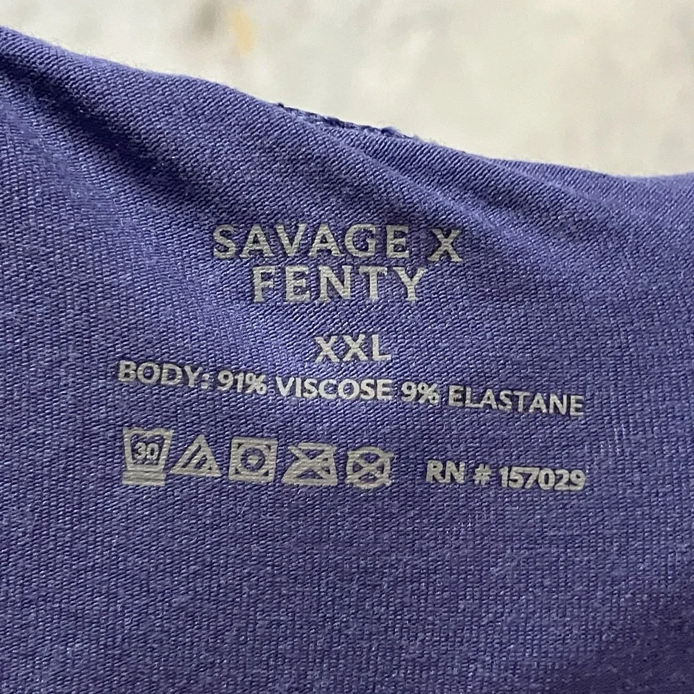 Savage X‎ Fenty Base Boxer Briefs Mens Size XXL Cosmic Blue Soft Comfort